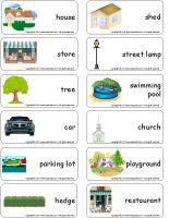 Word flashcards - My neighbourhood