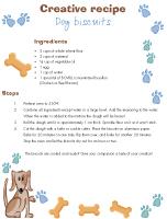 Creative recipe - Dog biscuits