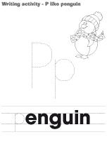 Writing activities-P like penguin