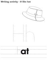 Writing activities-H like hat