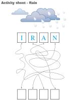 Activity sheets-Rain