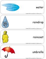 Giant word flashcards-Rain-1