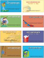 Gift certificates-Father’s Day