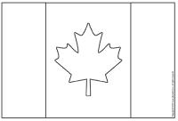 Canadian flag-Black and white