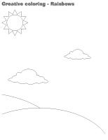 Creative coloring-Rainbows Creative coloring-Rainbows