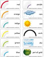 Word flashcards-Rainbows Word flashcards-Rainbows