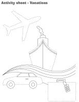 Activity sheets-Vacations Activity sheets-Vacations