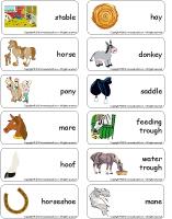 Word flashcards-Stables