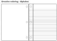 Creative coloring-Alphabet Creative coloring-Alphabet