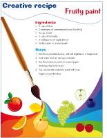 Creative recipe-Fruity paint Creative recipe-Fruity paint