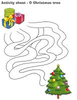 Activity sheets-O Christmas tree Activity sheets-O Christmas tree