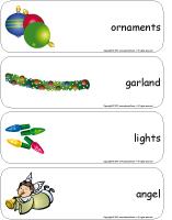 Giant word flashcards-O Christmas tree Giant word flashcards-O Christmas tree