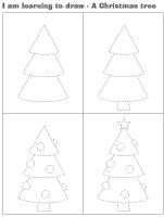 I am learning to draw-A Christmas tree