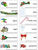 Word flashcards-O Christmas tree Word flashcards-O Christmas tree