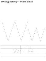 Writing activities-W like white