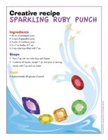 Creative recipe-Sparkling ruby punch