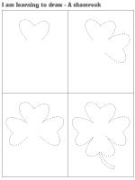 I am learning to draw-A shamrock