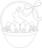 Coloring pages theme-Easter egg hunt