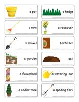 Word flashcards-The tree nursery