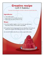 Creative recipe-Jell O Bubbles