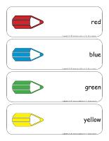 Giant word flashcards-Colors