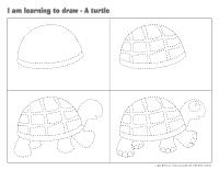I am learning to draw-A turtle I am learning to draw-A turtle