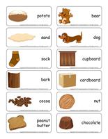 Word flashcards-Brown