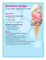 Creative recipe-I can make my own ice cream
