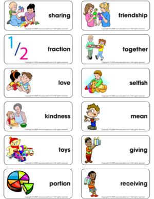 Sharing - Word flash card