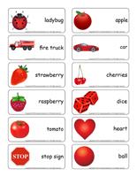 Word flashcards-Red