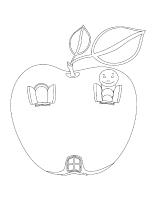 Coloring pages theme-The apple orchard