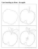 I am learning to draw-An apple