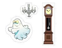 Haunted house scene Haunted house scene