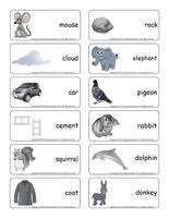 Word flashcards-Gray