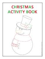 Activity sheets Christmas activity book 2013 Activity sheets Christmas activity book 2013