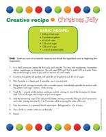 Creative recipe Christmas jelly