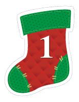 Garland-Christmas stockings Garland-Christmas stockings