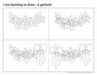 I am learning to draw-A garland