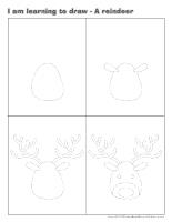 I am learning to draw-A reindeer