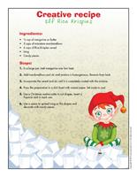 Creative recipe-Elf Rice Krispies