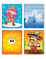 Picture game-Hot and cold Picture game-Hot and cold