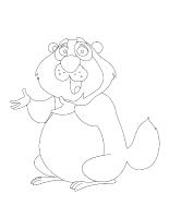 Coloring pages theme-Groundhog Day Coloring pages theme-Groundhog Day