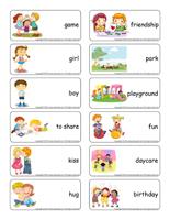 Word flashcards-Friendship