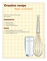 Creative recipe-Maple milkshake
