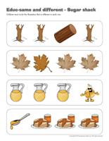 Educ-same and different-Sugar shack Educ-same and different-Sugar shack