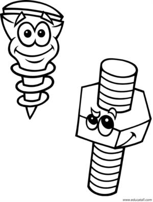 Robots - Coloring pages