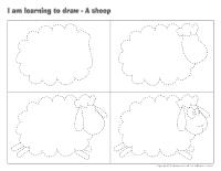 I am learning to draw-A sheep