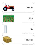 Giant word flashcards-Agriculture