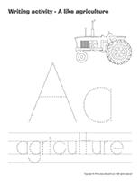 Writing activities-A like agriculture