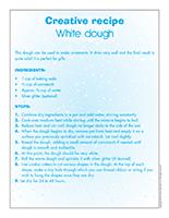 Creative recipe-White dough